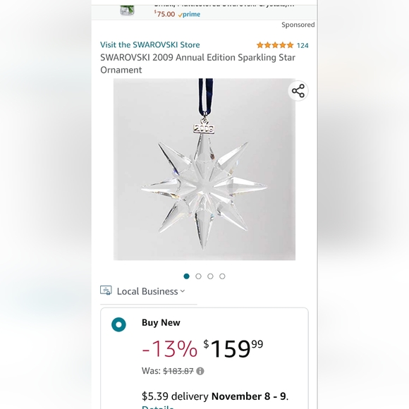 Swarovski christmas ornament - Picture 1 of 7